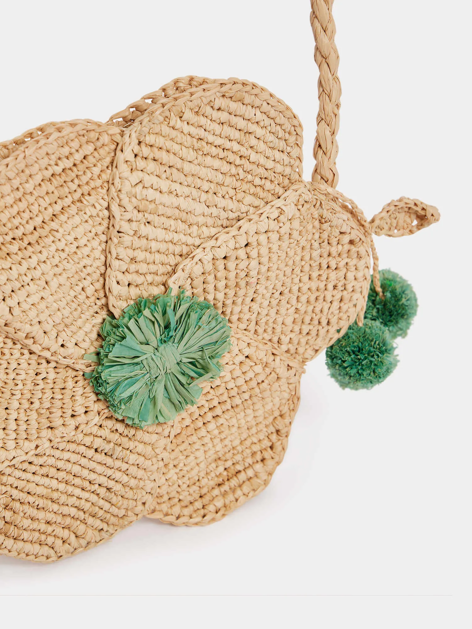 Sac bandoulière raphia