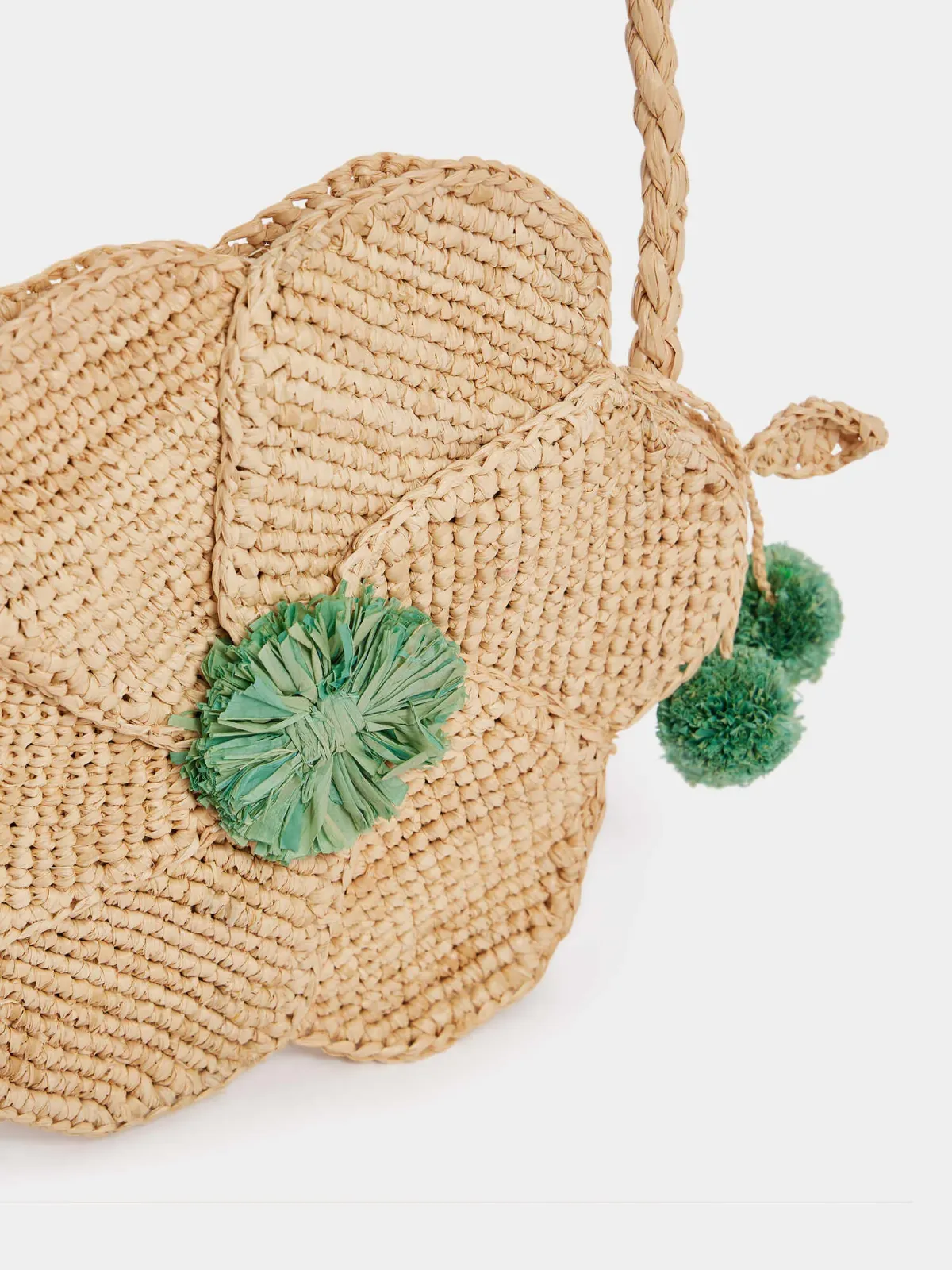 Sac bandoulière en raphia naturel pour usage quotidien