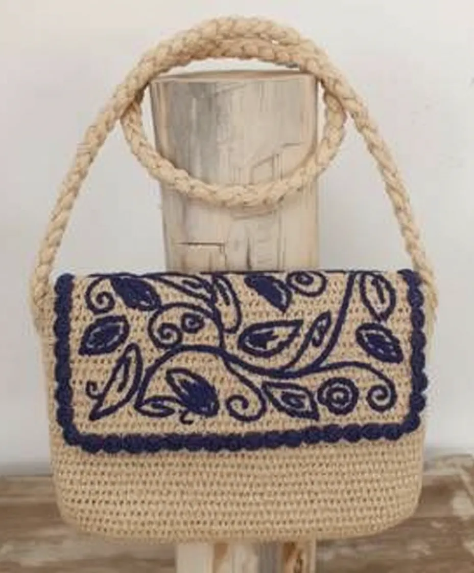 Petit sac en raphia naturel